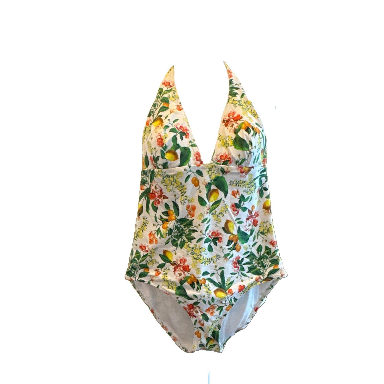Princesse Tam Tam Women’s One-Piece Halter Floral Lined Swimsuit Size S